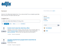Tablet Screenshot of feedback.adjix.com